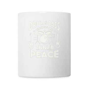 Drum and Bass bringt mir inneren Frieden - Tasse - Weiß - Vorne