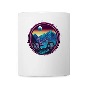 Retro Radfahrer - Tasse - Weiß - Vorne