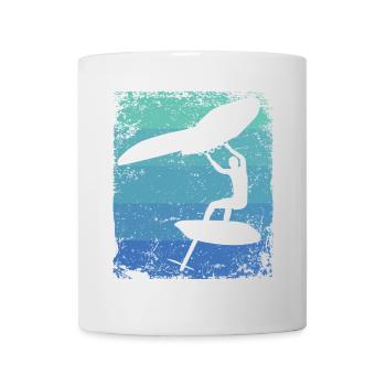 Flügelfolie Wingsurfing Retro-folie Flügel - Tasse - Weiß - Vorne
