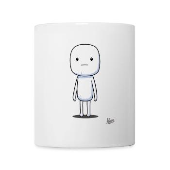 Marshmallow Kerl: Der Strichmännchen-Kumpel - Tasse - Weiß - Vorne