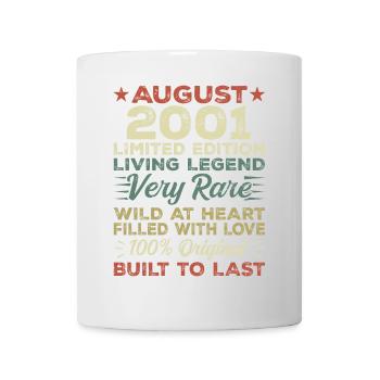 August 2001 - Geschenkidee Für August 2001 - 2001 - Tasse - Weiß - Vorne