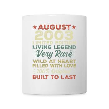 August 2003 - Gift idea for August 2003 - 2003 - Mug - white - Front