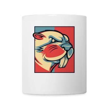 Biber Portrait Castor canadensis Nordamerika - Tasse - Weiß - Vorne