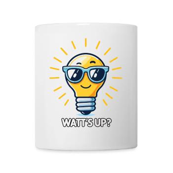 Wattâ€˜s up - Tasse - Weiß - Vorne