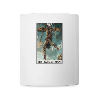 Carte de tarot Carte de tarot Le pendu - Mug blanc - blanc - Devant