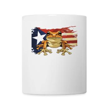 Coqui Frog Symbol Taino Boricua Puerto - Mug - white - Front