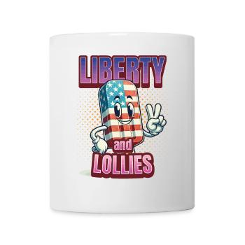Liberté et sucettes 4 juillet Memorial Day - Mug blanc - blanc - Devant