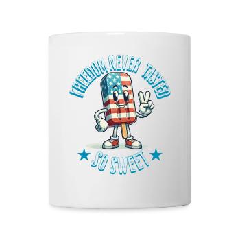 Taste of Freedom 4 juillet Ice Cream Design - Mug blanc - blanc - Devant