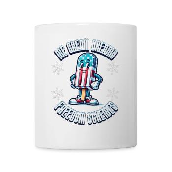 Lustiges Eis 4th Of July Memorial Day - Tasse - Weiß - Vorne
