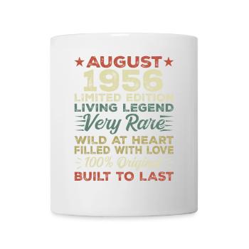 Août 1956 - Idée cadeau pour Août 1956 - 1956 - Mug blanc - blanc - Devant