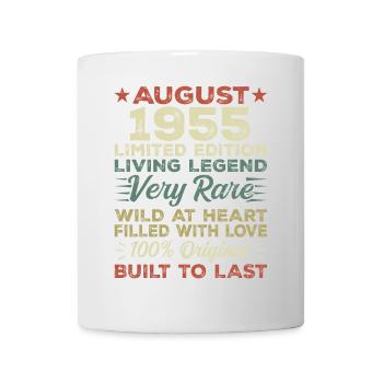 August 1955 - Geschenkidee Für August 1955 - 1955 - Tasse - Weiß - Vorne