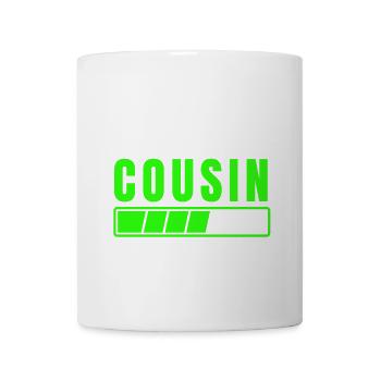 Bald Cousine Bitte warten - Tasse - Weiß - Vorne