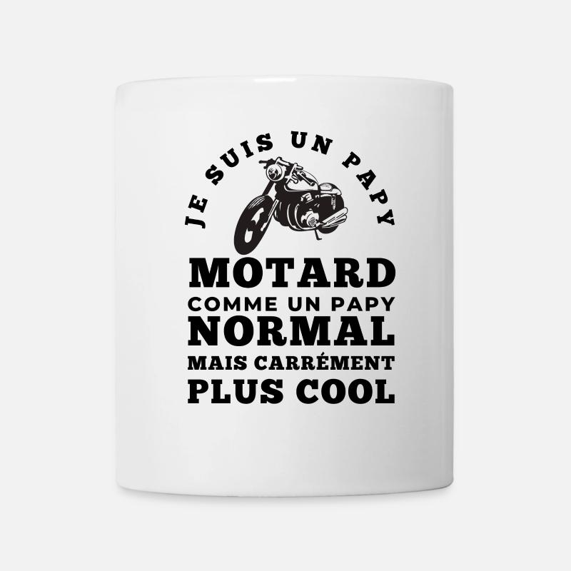Je suis Un Papy Motard - Mug blanc - blanc