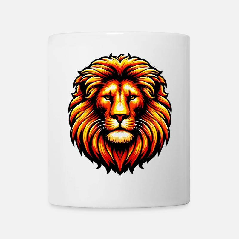 Löwe - Tasse - Weiß