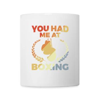 Vous m’avez eu à la boxe - Mug blanc - blanc - Devant