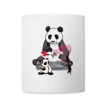 Panda Panda Bear Asia China Mountains Mountains Nature - Mug - white - Front