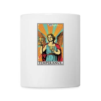 Carte de tarot Carte de tarot Tempérance Tempérance - Mug blanc - blanc - Devant