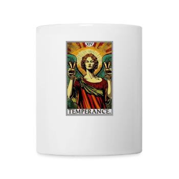 Tarotkarten Tarotkarte Temperance Mäßigkeit - Tasse - Weiß - Vorne