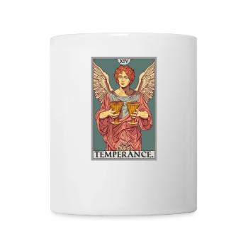 Tarotkarten Tarotkarte Temperance Mäßigkeit - Tasse - Weiß - Vorne