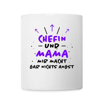 Chefin Spruch Familie Beruf Lustig Chefin Geschenk - Tasse - Weiß - Vorne