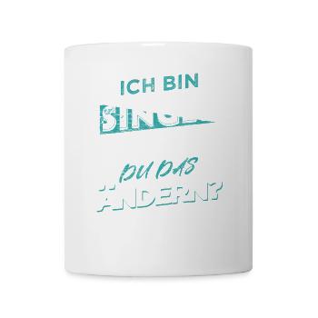 Drôle Solo Célibataire Hommes Célibataire Célibataire - Mug blanc - blanc - Devant