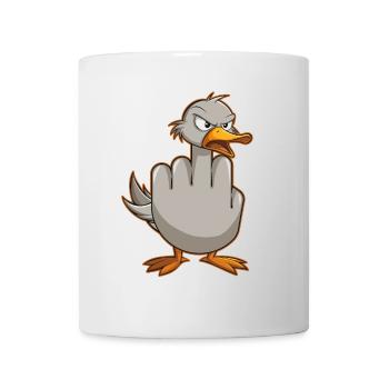 Funny Rude Seagulls Funny Gift - Mug - white - Front