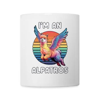 I'm an Alpatros, Funny Winged Alpaca, Colorful - Mug - white - Front