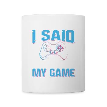 Play Controller Gaming Hat Mich Während Meines - Tasse - Weiß - Vorne