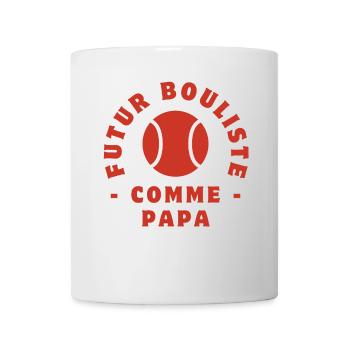 Future bowler like dad - Mug - white - Front