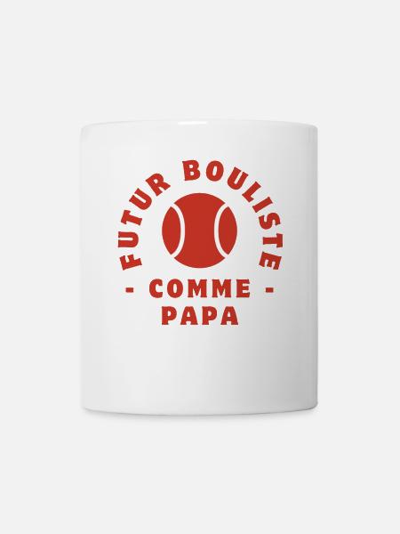 Futur bouliste comme papa - Mug blanc - blanc