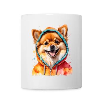 Pomeranian Pomeranian Pomeranian Hoodie Dog Print - Mug - white - Front