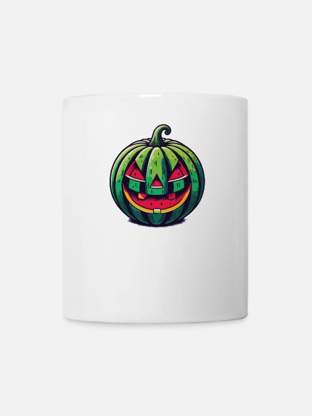 Happy Summerween Sommer Halloween Wassermelone - Tasse - Weiß