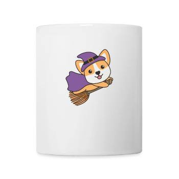 Corgi Halloween Witch Kids Witches Costume - Mug - white - Front