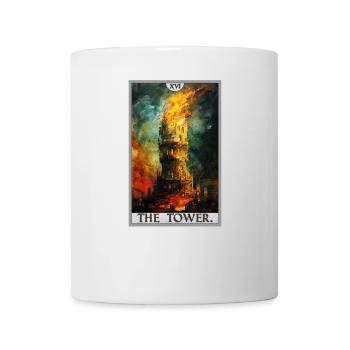 Cartes de tarot Carte de tarot La Tour La Tour - Mug blanc - blanc - Devant