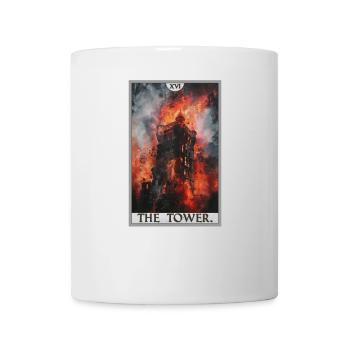 Cartes de tarot Carte de tarot La Tour La Tour - Mug blanc - blanc - Devant