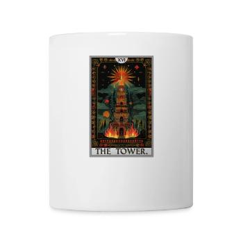 Tarot Cards Tarot Card The Tower The Tower - Mug - white - Front