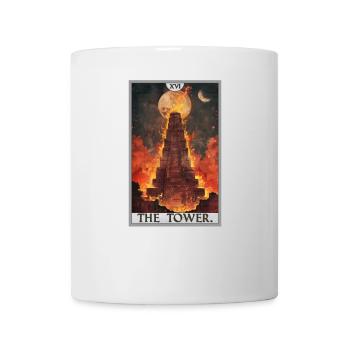 Cartes de tarot Carte de tarot La Tour La Tour - Mug blanc - blanc - Devant
