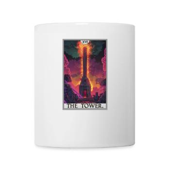 Cartes de tarot Carte de tarot La Tour La Tour - Mug blanc - blanc - Devant