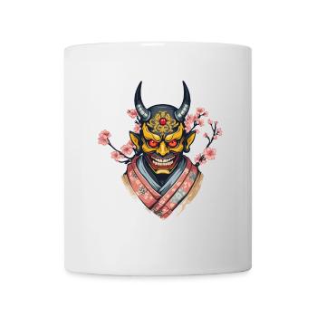 Oni Demons Mask Japanese Demon Culture Yokai - Mug - white - Front