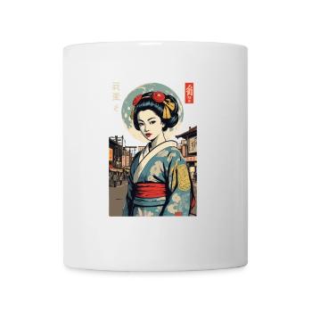 Kunoichi Ninja Geisha Samurai Art Anime - Mug - white - Front