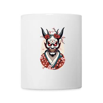 Oni Démons Masque Japon Culture Esthétique Design - Mug blanc - blanc - Devant