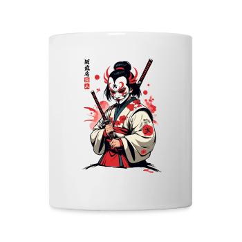 Oni Demons Mask Samurai Japanese Demon Culture - Mug - white - Front