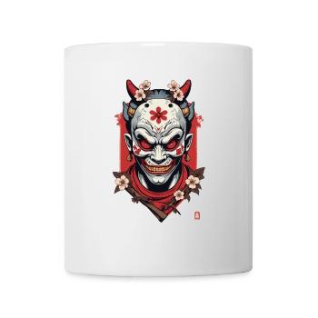 Oni Masque Démon Samouraï Japonais - Mug blanc - blanc - Devant