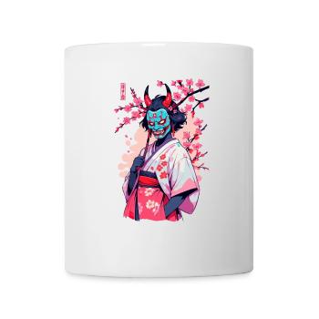 Oni Samouraï Vaporwave Esthétique Japon Culture - Mug blanc - blanc - Devant