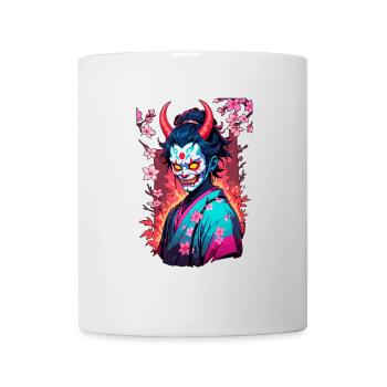 Oni Samouraï Vaporwave Esthétique Japon Culture - Mug blanc - blanc - Devant