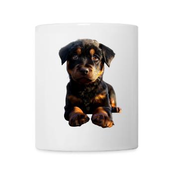 Les chiens Rottweiler aiment les fiers amateurs de rottweiler - Mug blanc - blanc - Devant