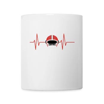 Red Helmet and Football Beat - Mug - white - Front