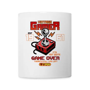 Vintage Gamer Since 1961 Funny Birthday Gaming - Mug - white - Front