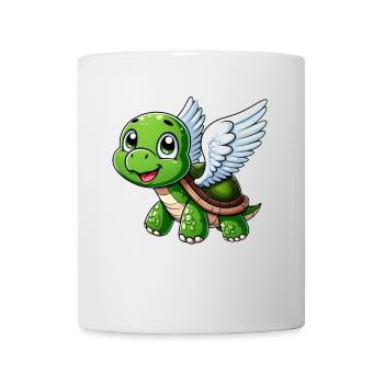 Tortue Ange Ailes Halo Farm Landw - Mug blanc - blanc - Devant