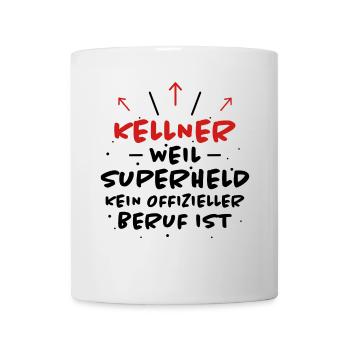 Kellner Spruch Restaurant Lustige Kellner Geschenk - Tasse - Weiß - Vorne